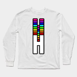 Rainbow Letter, H Long Sleeve T-Shirt